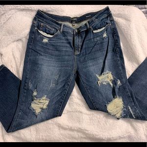 Judy Blue distressed denim jeans